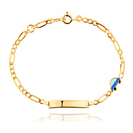 Златна детска гривна Blue Car Златна детска гривна Blue Car