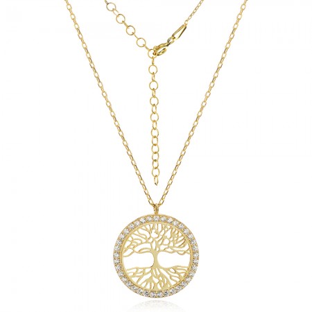 Сребърно колие Tree of Life