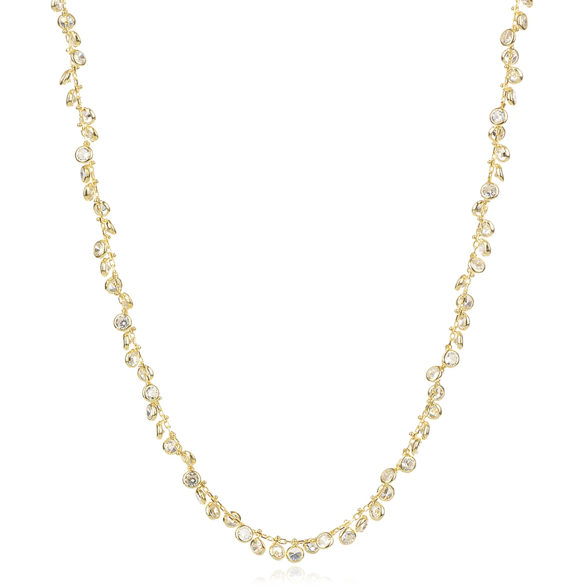 Сребърно колие Zirconia