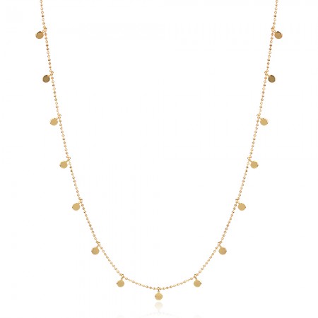 Сребърен чокър Disc