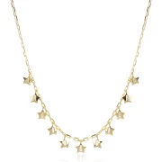 Сребърен чокър Star