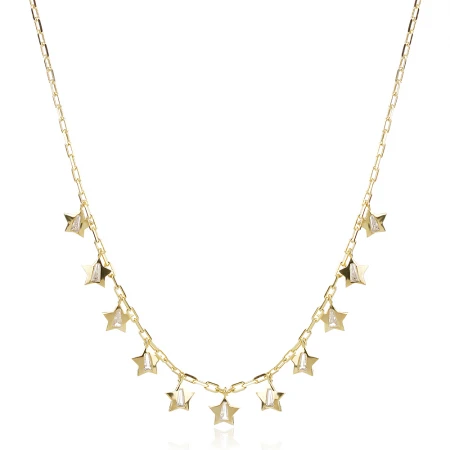 Сребърен чокър Star