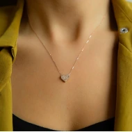 Сребърнo колие Heart Swarovski Сребърнo колие Heart Swarovski