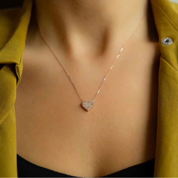 Сребърнo колие Heart Swarovski Сребърнo колие Heart Swarovski