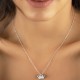 Сребърно колие Crown - SWAROVSKI