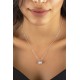 Сребърно колие Crown - SWAROVSKI