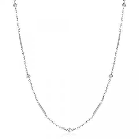 Сребърно колие Line Brilliance