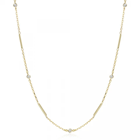 Сребърно колие Line Brilliance