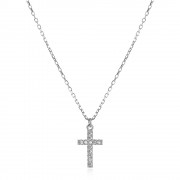 Сребърно колие Cross