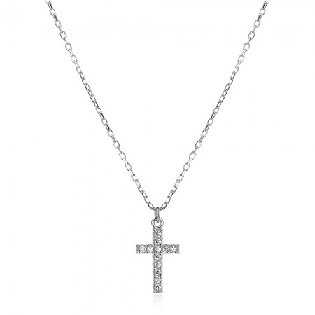 Сребърно колие Cross