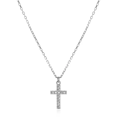 Сребърно колие Cross