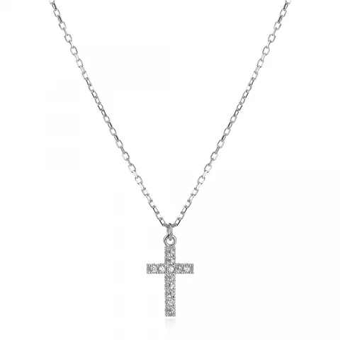 Сребърно колие Cross
