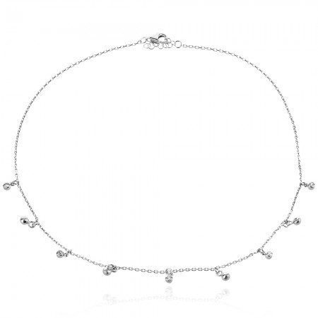 Сребърно колие Mini Glob