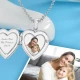 Сребърно колие Heart Photo Locket