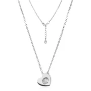 Сребърно колие Heart