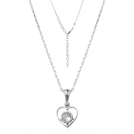 Сребърно колие Heart Line Сребърно колие Heart Line