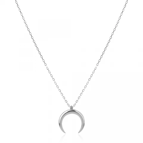Сребърно колие Moon 