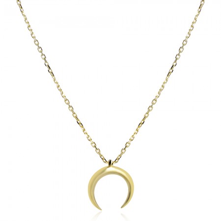 Сребърно колие Moon 
