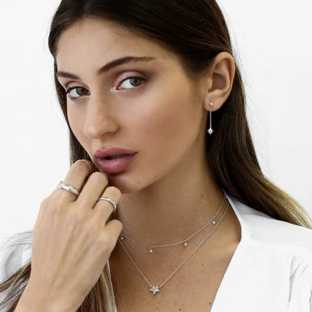Сребърен чокър Мini Star Сребърен чокър Мini Star