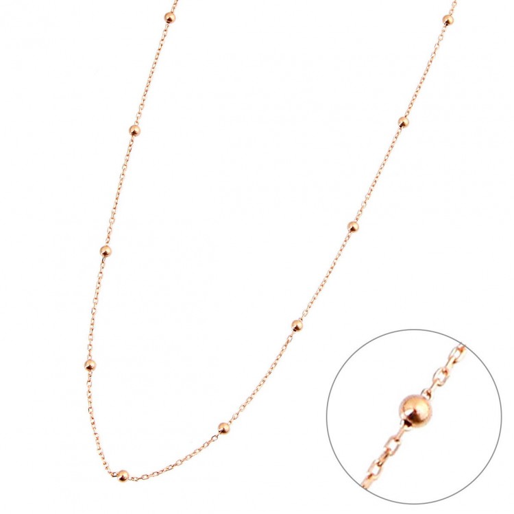 Сребърно двойно колие Ball Chain (Колиета) Сребърно двойно колие Ball Chain - Колиета