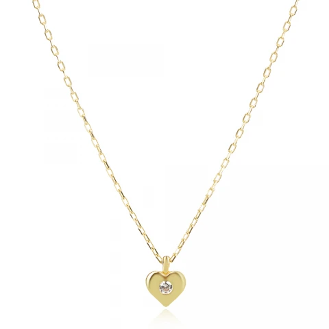 Сребърно колие Mini Heart Оne