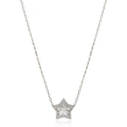 Сребърно колие Luxury star