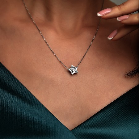 Сребърно колие Luxury star Сребърно колие Luxury star