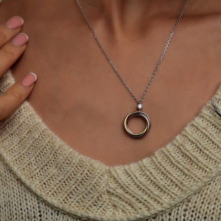 Сребърно колие Miscela