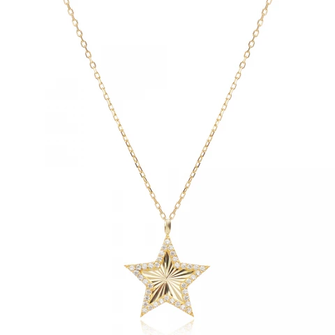 Сребърно колие Shining Star