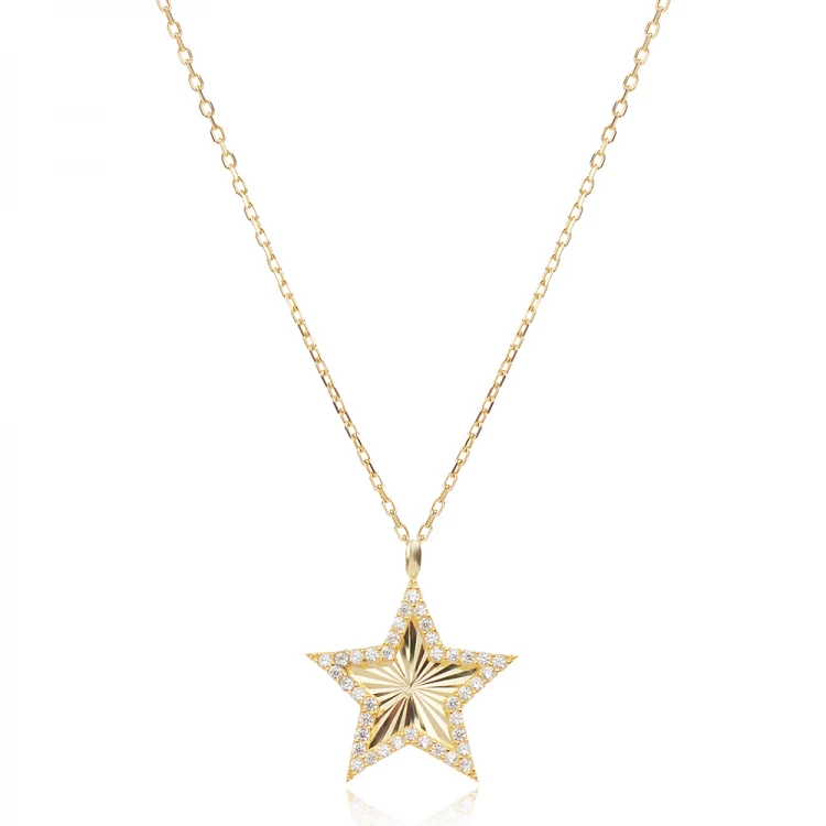 Сребърно колие Shining Star