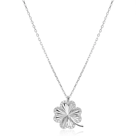 Сребърно колие Shining Clover