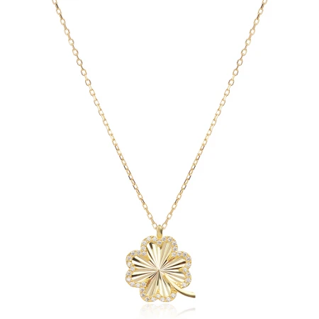 Сребърно колие Shining Clover Сребърно колие Shining Clover