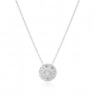 Сребърно колие Luxury Circle