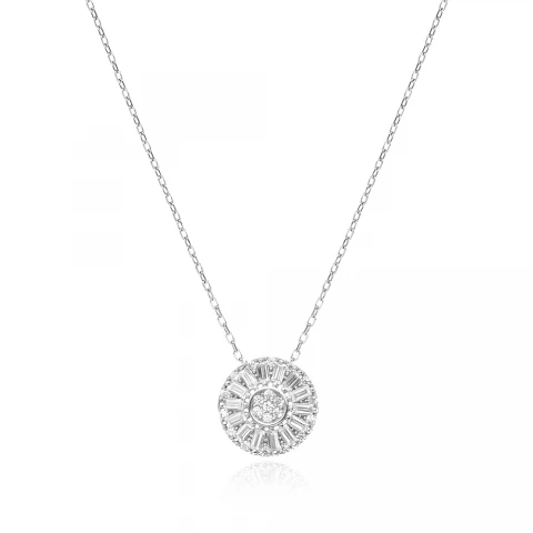 Сребърно колие Luxury Circle