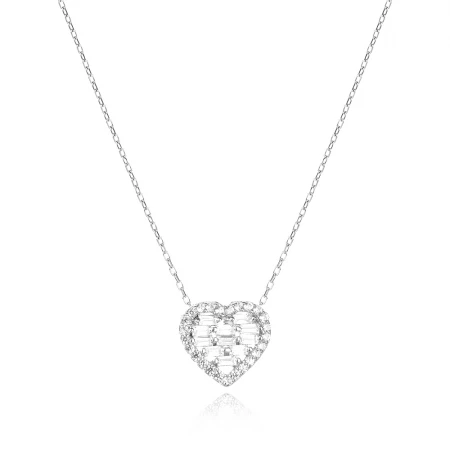 Сребърно колие Luxury Heart Сребърно колие Luxury Heart
