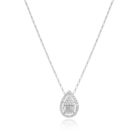 Сребърно колие Luxury Drop Сребърно колие Luxury Drop