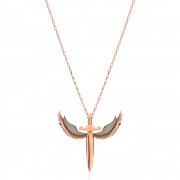 Сребърно колие Angel Wings