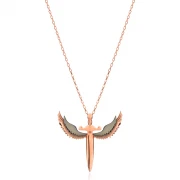 Сребърно колие Angel Wings