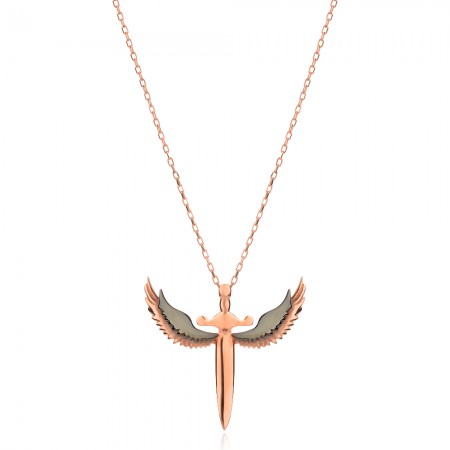 Сребърно колие Angel Wings