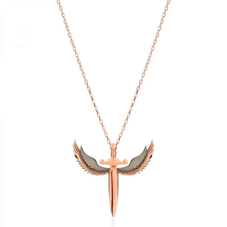 Сребърно колие Angel Wings