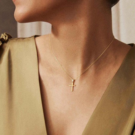 Златно колие с кръстче Златно колие с кръстче