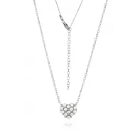 Сребърно колие Pearl Heart Сребърно колие Pearl Heart