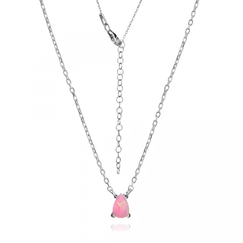 Сребърно Колие Opal