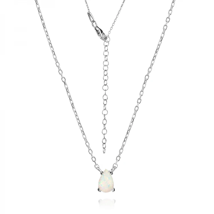 Сребърно Колие Opal