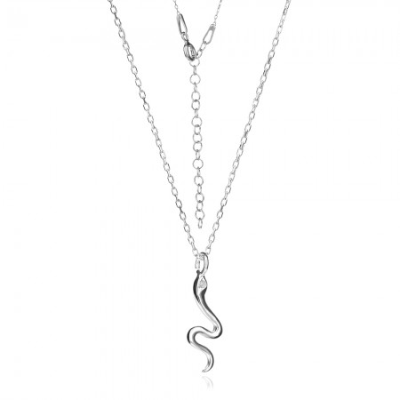 Сребърно Колие Snake