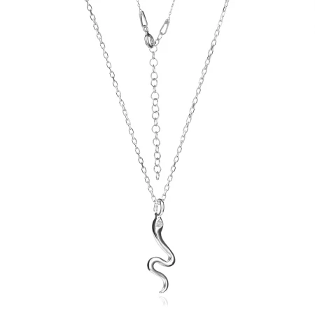 Сребърно Колие Snake