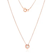 Сребърно колие Mini Heart