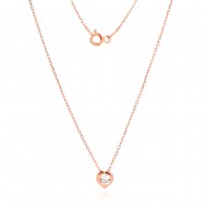 Сребърно колие Mini Heart
