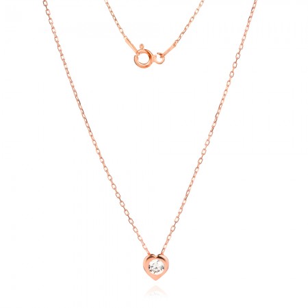 Сребърно колие Mini Heart