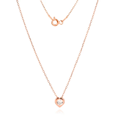 Сребърно колие Mini Heart